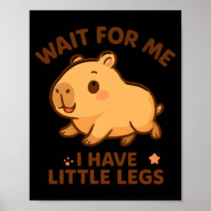 Poster Para Espera Pequenas Pernas Capivara Piada