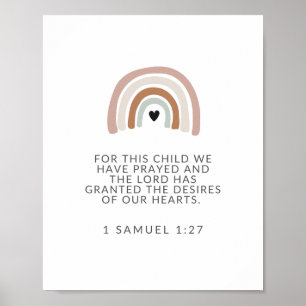 Poster Para Esta Criança Rezamos, 1 Sinal 1 27 Samuel