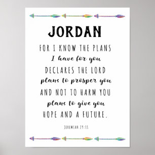 Poster Para eu sei os planos que eu tenho para você feit