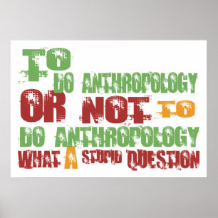 Poster Para fazer a antropologia