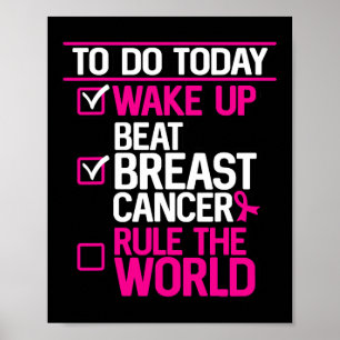 Poster Para Fazer Hoje O Cancer Da Mama O Mundo Rosa