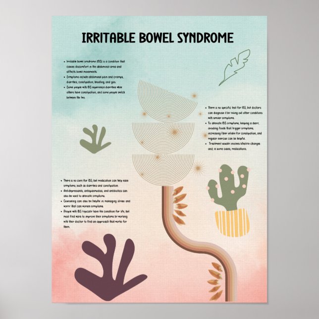Poster para hospital para síndrome do intestino ir (Frente)
