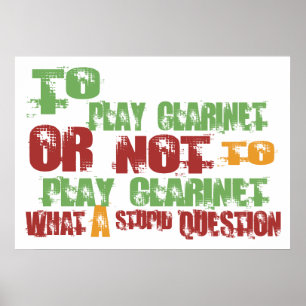 Poster Para Jogar Clarinet
