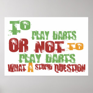 Poster Para jogar dardos