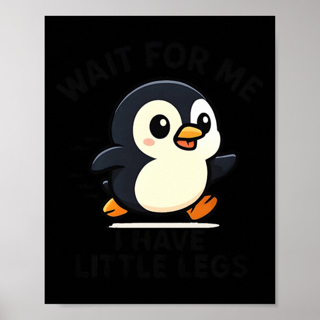 Poster Para Meme do Pinguim de Perninhas à Espera (Frente)