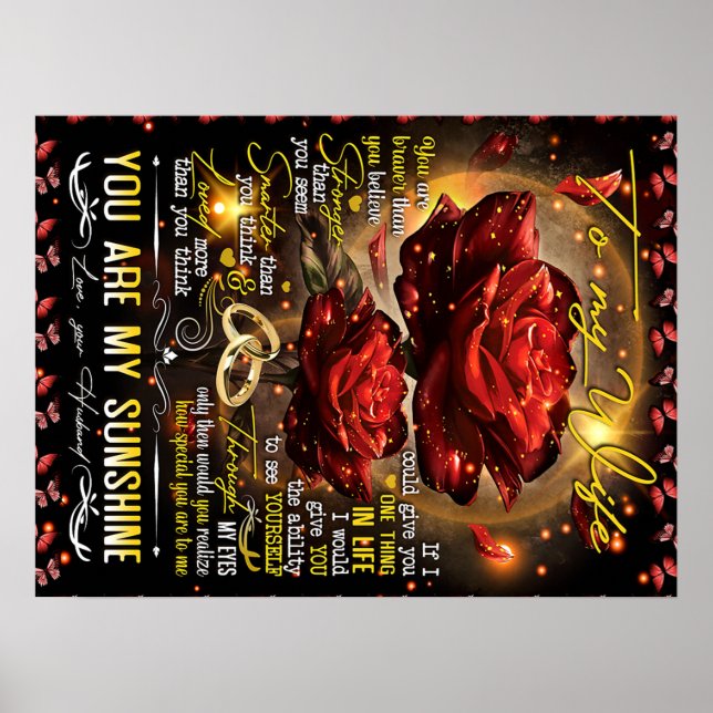 Poster Para Minha Esposa Presente, Presente De Casal, Pre (Frente)
