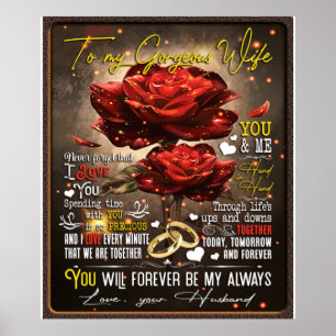 Poster Para Minha Esposa Presente, Presente De Casal, Pre