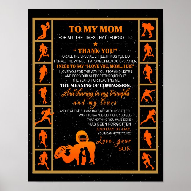 Poster Para Minha Mãe Presente, Mãe E Filho, Mãe De Hóque (Frente)