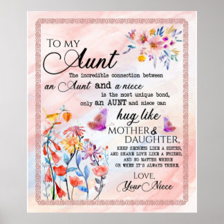 Poster Para Minha Tia Do Presente De Sobremesa Da Niece F