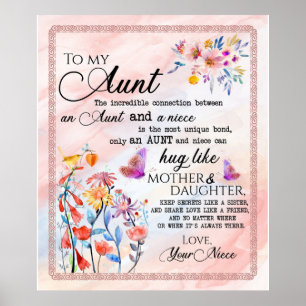 Poster Para Minha Tia Do Presente De Sobremesa Da Niece F