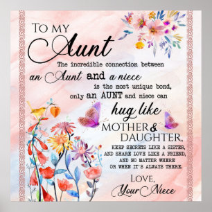 Poster Para Minha Tia Presente, Borboleta Presente Da sob