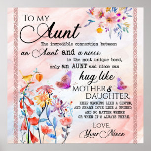 Poster Para Minha Tia Presente, Borboleta Presente Da sob