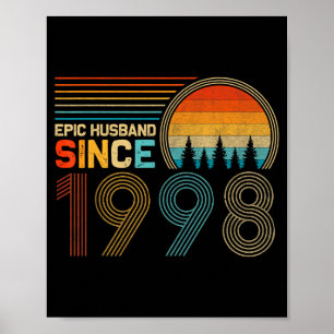 Poster Para o 24º Aniversário de Casamento Dele Épico