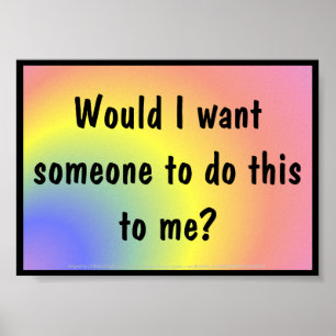 Poster para o desenvolvimento do caráter