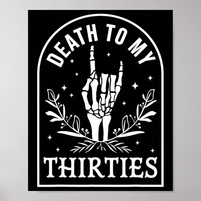 Poster Para o meu aniversário de 40 anos de 30, Skeleton  (Frente)