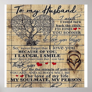 Poster Para o meu marido   Carta Para Marido   Decoraçã