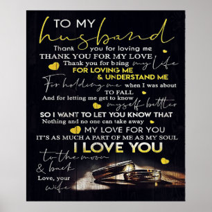 Poster Para o meu marido Melhor Presente Para Marido