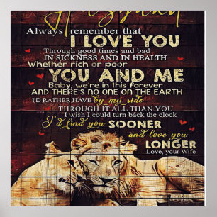 Poster Para o meu marido   Meu marido presente   Carta Pa