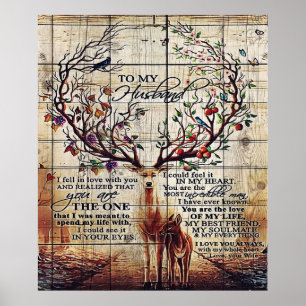 Poster Para o meu marido Presente Perfeito Para O Marid