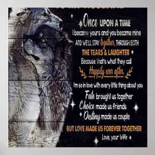 Poster Para o meu marido presente personalizado