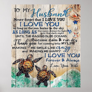 Poster Para o meu marido Presente Trendy Para Seu Marid