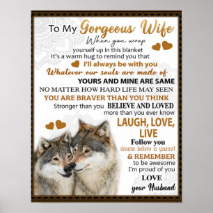 Poster Para o presente de aniversário da minha esposa de