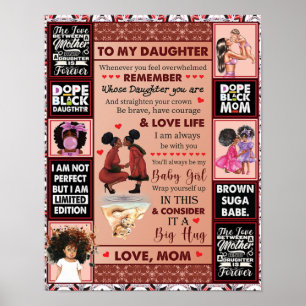Poster Para O Presente De Aniversário Da Minha Filha, Bo