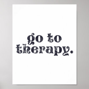 Poster Para o problema de saúde mental divertida da terap