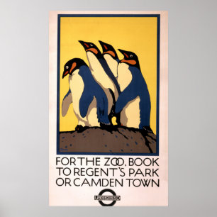 Poster Para O Transporte De Metrô Para O Zoológico