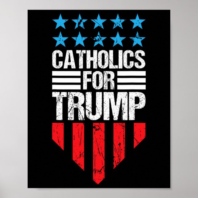 Poster Para O Trump 2024 Eletion Shirts Retro Usa Flag (Frente)