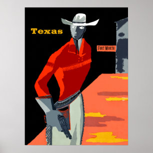 Poster para o valor do Ft, Texas das viagens