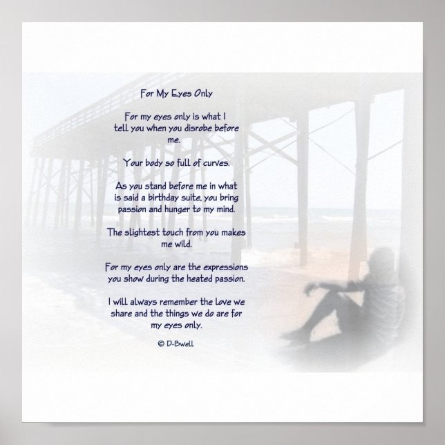 Pôster Para os meus olhos marca d'água (Frente)