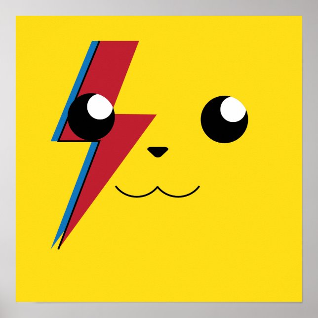 Poster para parede Picachu (Frente)