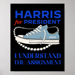 Poster Para Presidente Eu Entendo A Nomeação Kamala 2024