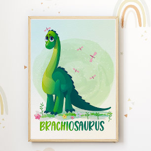 Pôster para Quarto Infantil Brachiosaurus Impressã