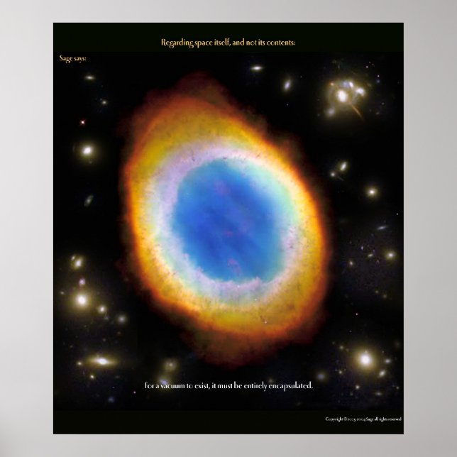 Pôster Para que exista um vácuo.. (Frente)