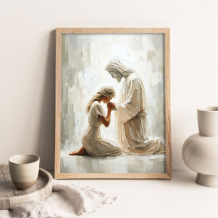 Poster Para Sempre com Você, Arte Cristã de Parede, Jesus