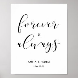 Poster Para sempre e sempre sinal de casamento