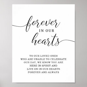 Poster Para sempre em nosso sinal memorável do casamento