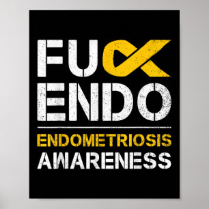 Poster Para Sensibilização para a Endometriose Mês Apoio 