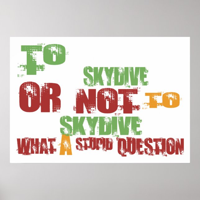Poster Para Skydive (Frente)