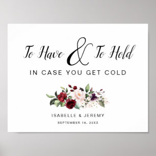 Poster Para Ter e Manter Sinal de Casamento