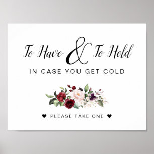 Poster Para ter e para segurar o sinal de casamento do Bu