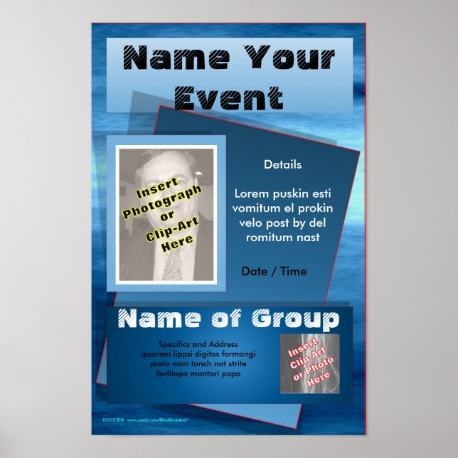 Poster para todos os eventos - Oceano (Frente)