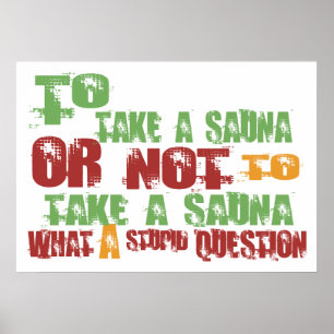 Poster Para tomar uma sauna