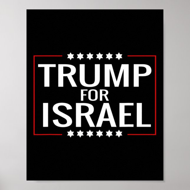 Poster Para Trump 2020 Sinal de Manifestação Hebraica-jud (Frente)