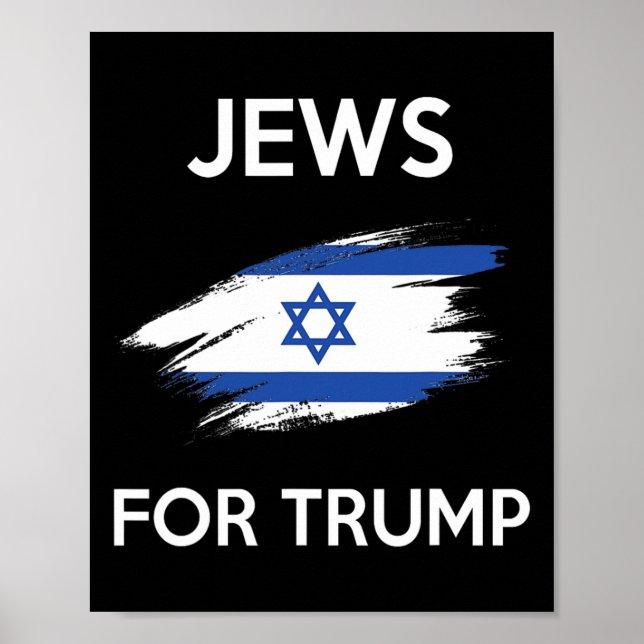 Poster Para Trump - Jew Support Trump Shirt (Frente)