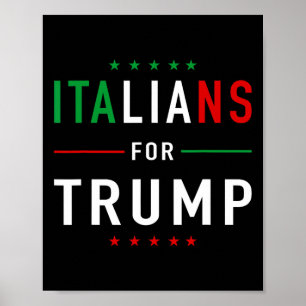 Poster Para Trump Tee Pro Trump Italiano Supporter