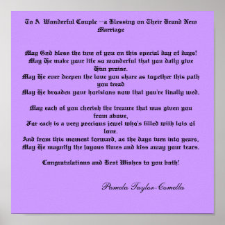 Pôster Para um Casal maravilhoso