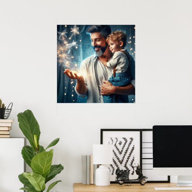 Poster Para um Pai que pode fazer magia (2) (Escritório em casa)